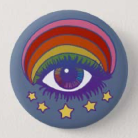 Psychedelic Eye Button