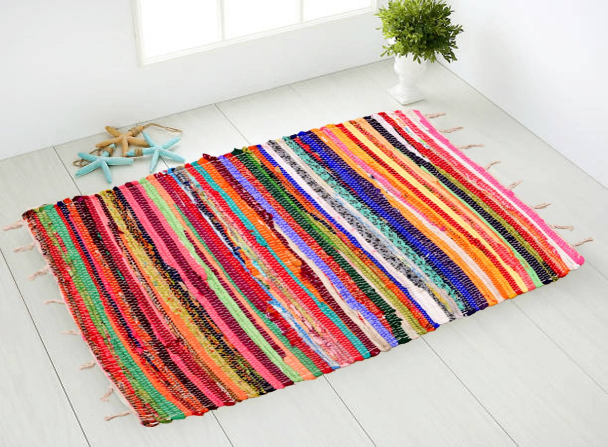 Chindi Rainbow Rug Assorted Upcycled