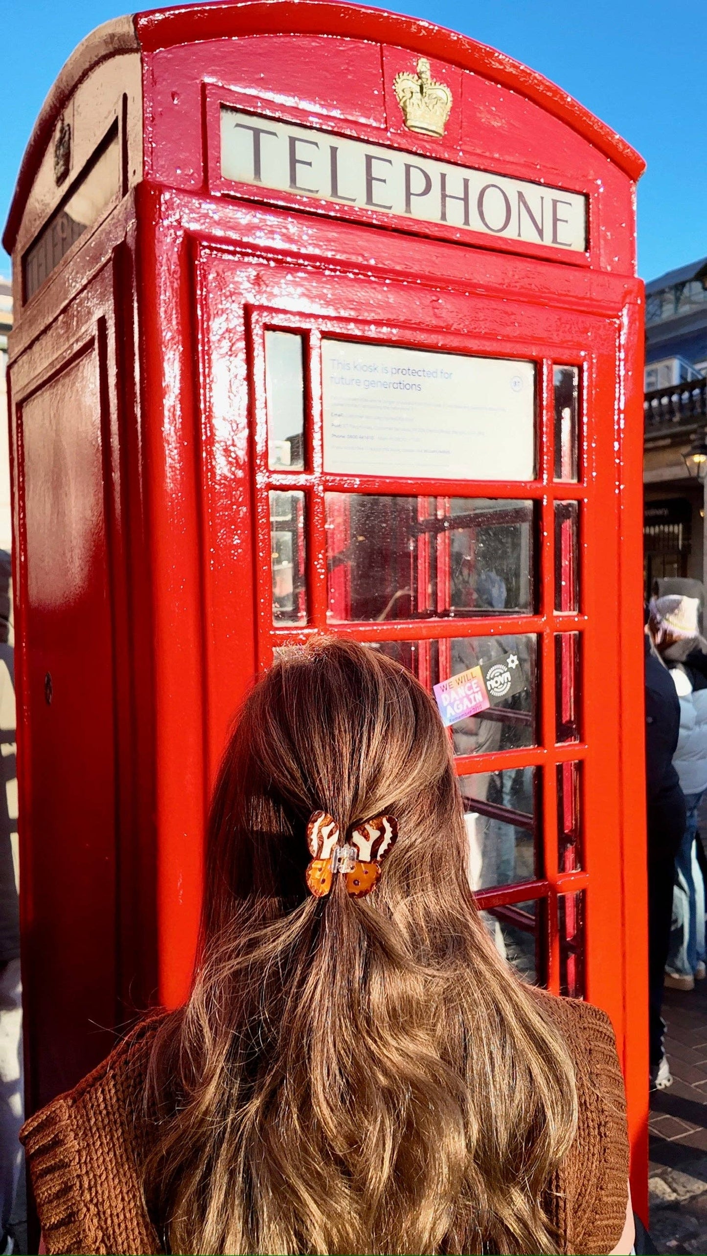Hand-painted Tiger Moth Claw Hair Clip | Eco-Friendly