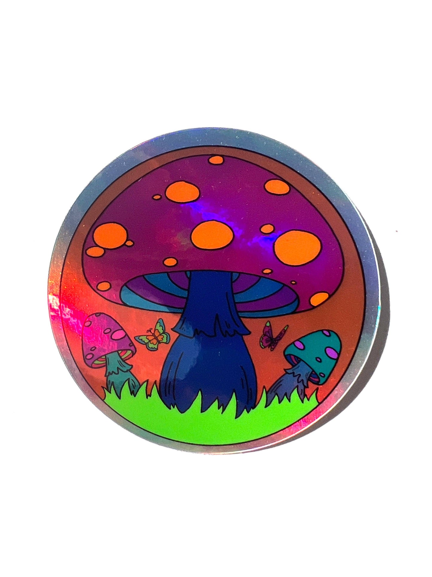 3 Inch Sticker Groovy Mushroom