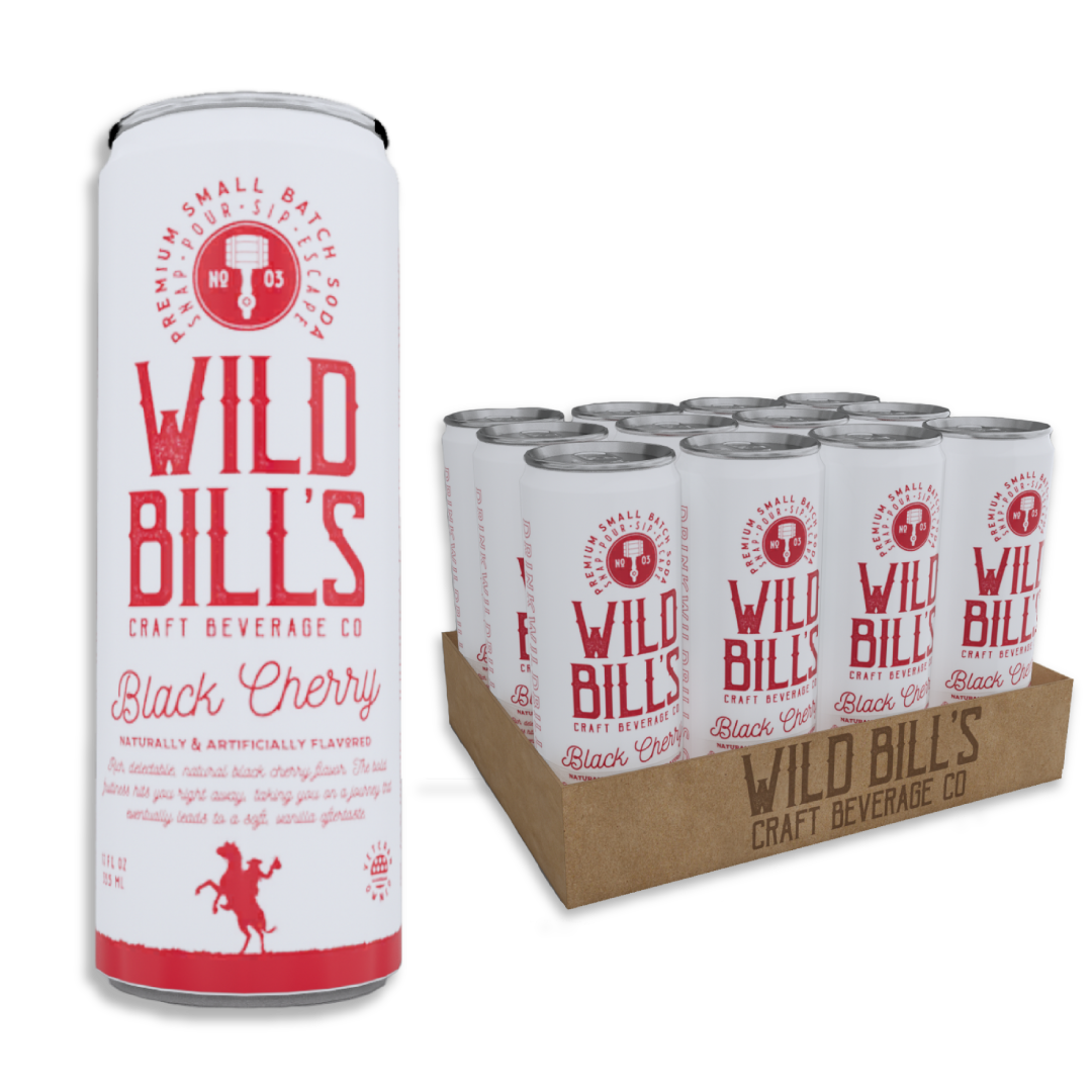 Wild Bill's Black Cherry, 12oz Cans, 12ct