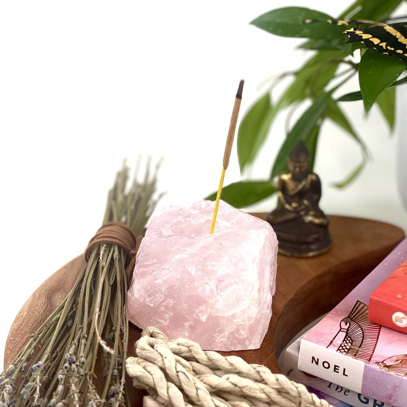 Rough Stone Crystal Incense Burner