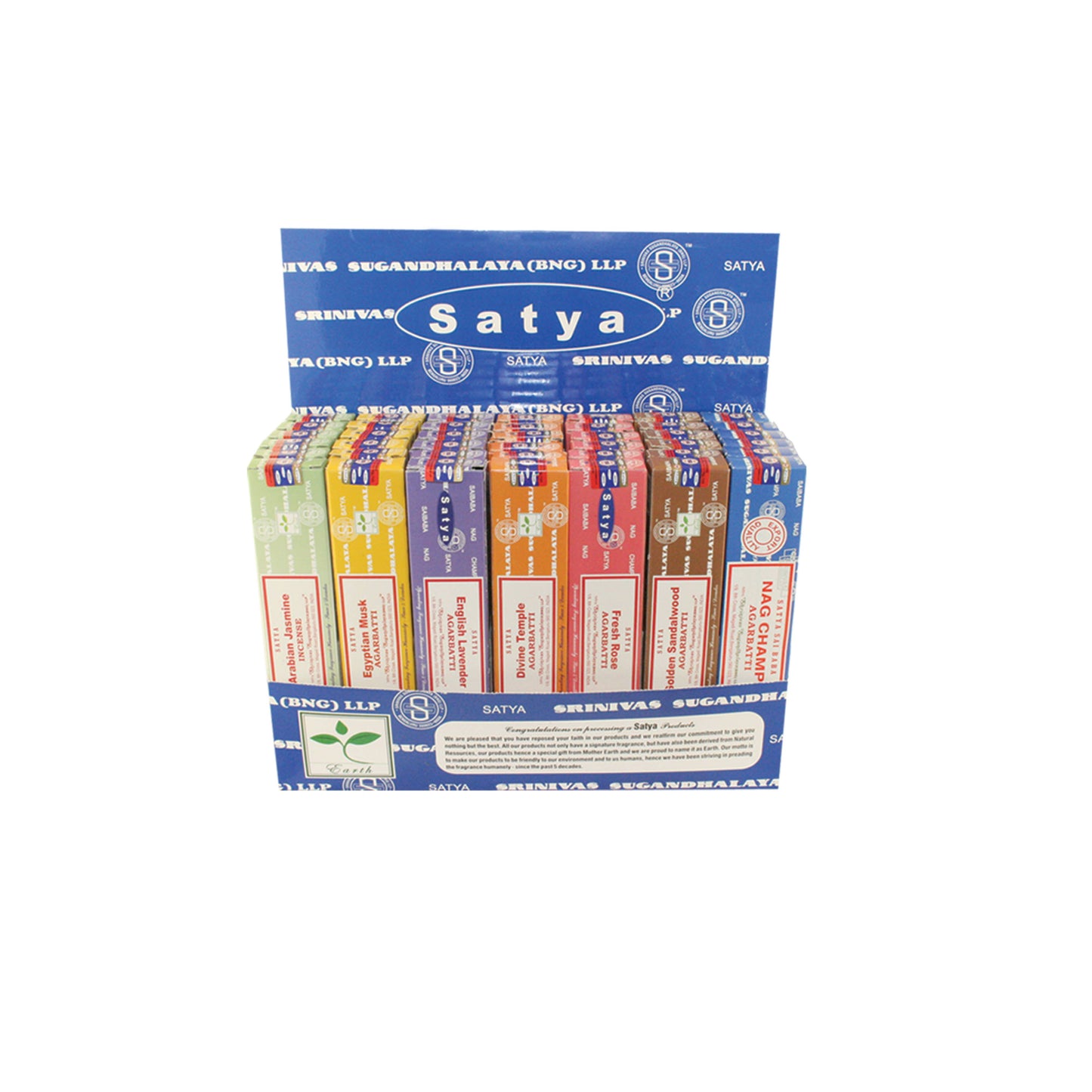 Incense Sticks Assorted Display - Satya Nag Champa (42)