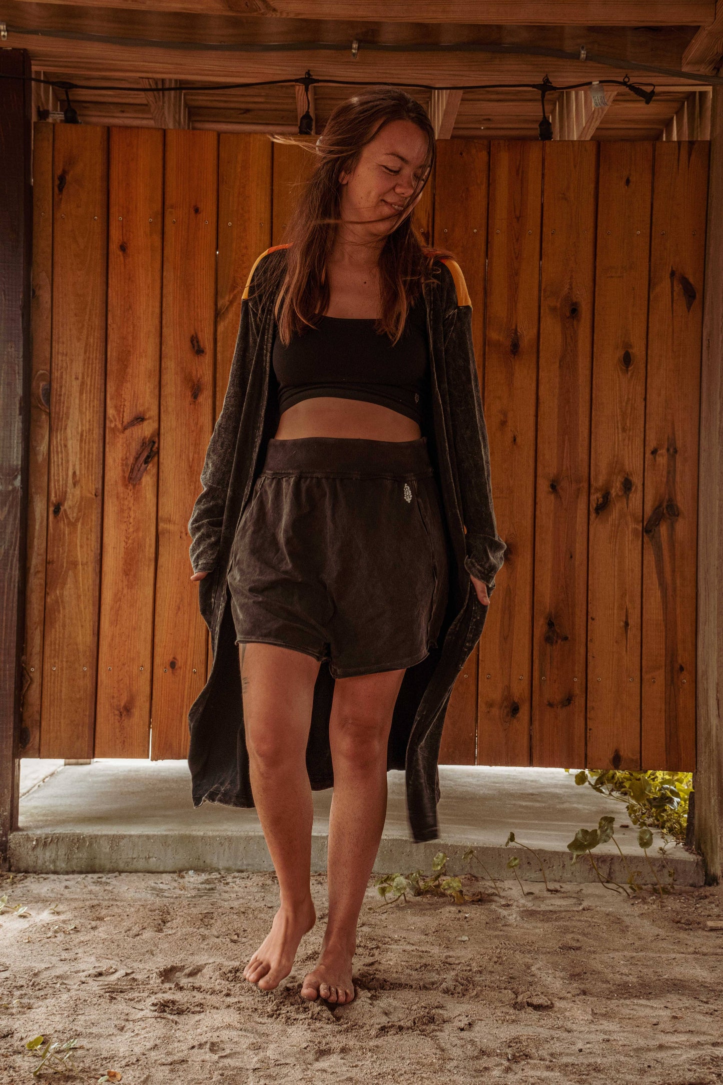 Sun Ray Cardigan, Cotton Earthy Hippie Boho Style Duster