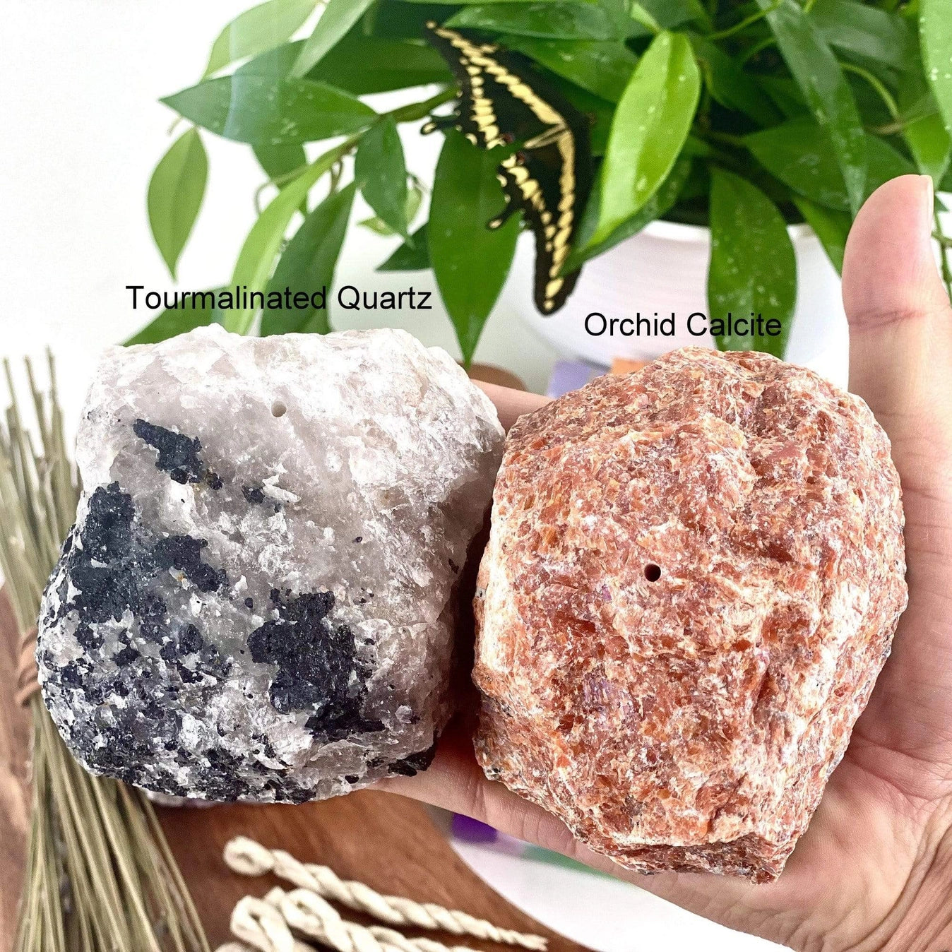 Rough Stone Crystal Incense Burner