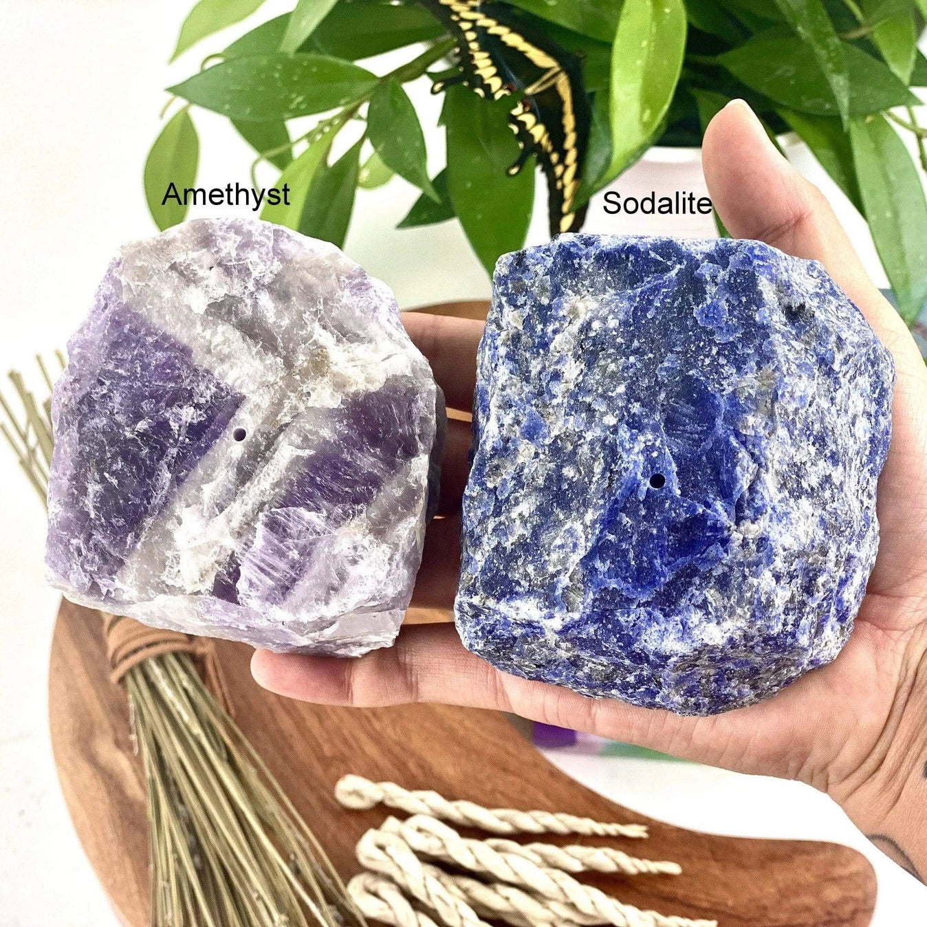 Rough Stone Crystal Incense Burner