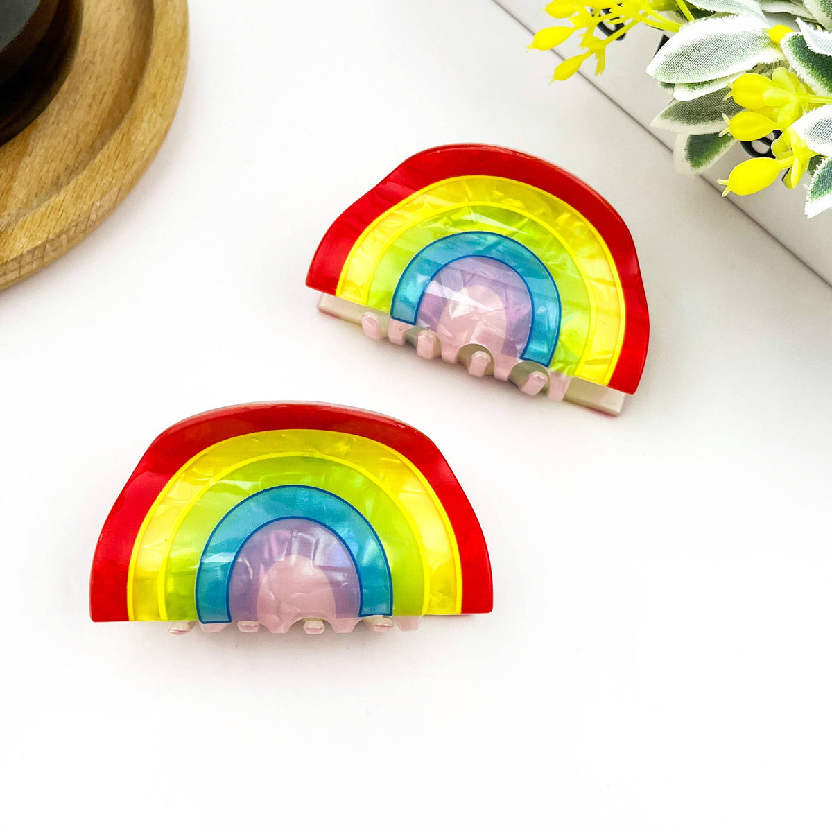 Rainbow Claw Hair Clip