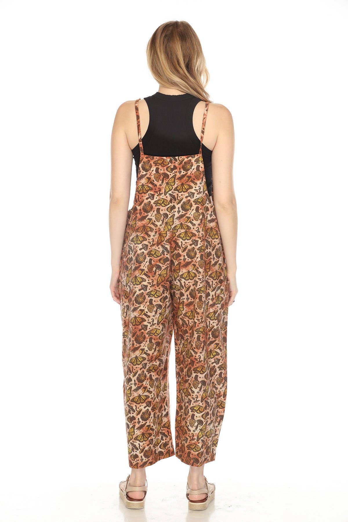 Homespun Butterfly Oversized Overalls