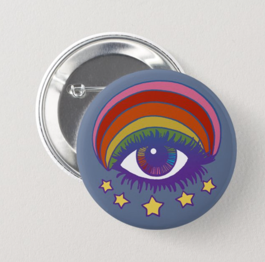 Psychedelic Eye Button
