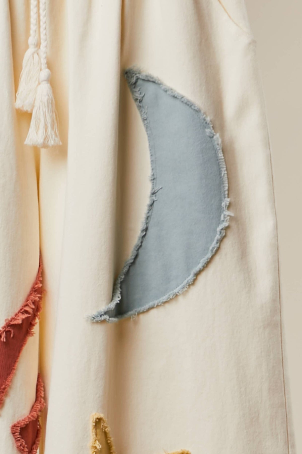 Sun Moon Star Patch Wide Pants
