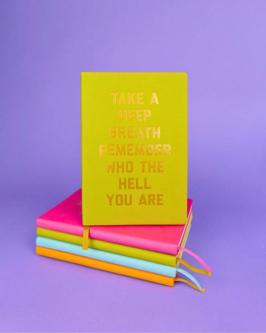 Take a Deep Breath Blank Journal - Green