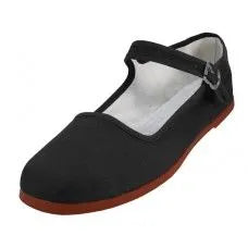 Cotton Mary Jane Flats